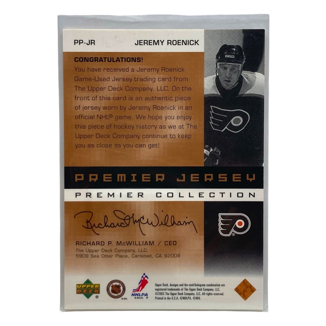 UPPER DECK NHLカード PREMIER COLLECTION JEREMY ROENICK FLYERS 175/299 #PP-JR 中古 IT2