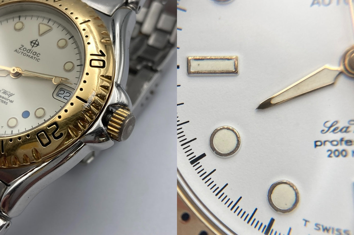 Zodiac Sea Wolf ゾディアック シーウルフ プロフェッショナル 200m オートマティック 腕時計 中古 D4