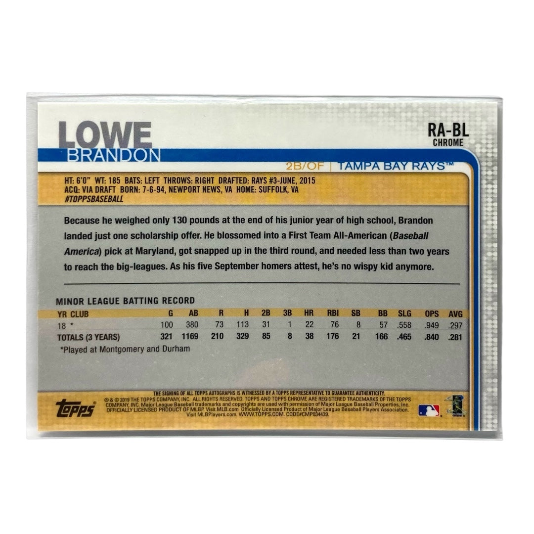 TOPPS MLBカード CHROME LOWE BRANDON RAYS #RA-BL 中古 IT2