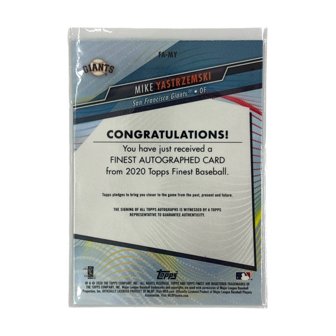 TOPPS MLBカード FINEST MIKE YASTRZEMSKI SAN FRANCISCO GIANTS #FA-MY 中古 IT1
