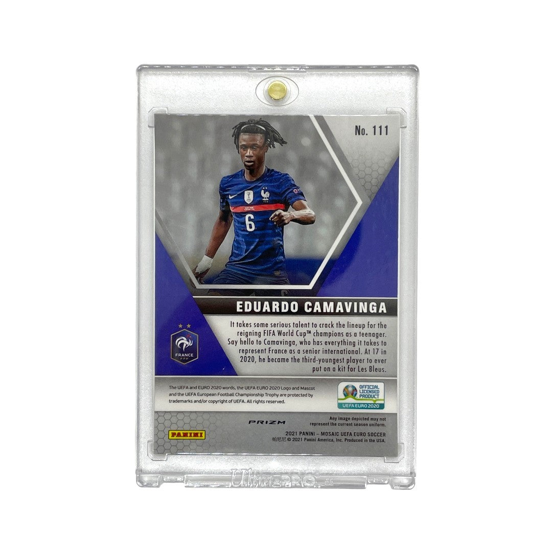 PANINI サッカーカード MOSAIC UEFA EURO PRIZM EDUARDO CAMAVINGA FRANCE #111 中古 IT1