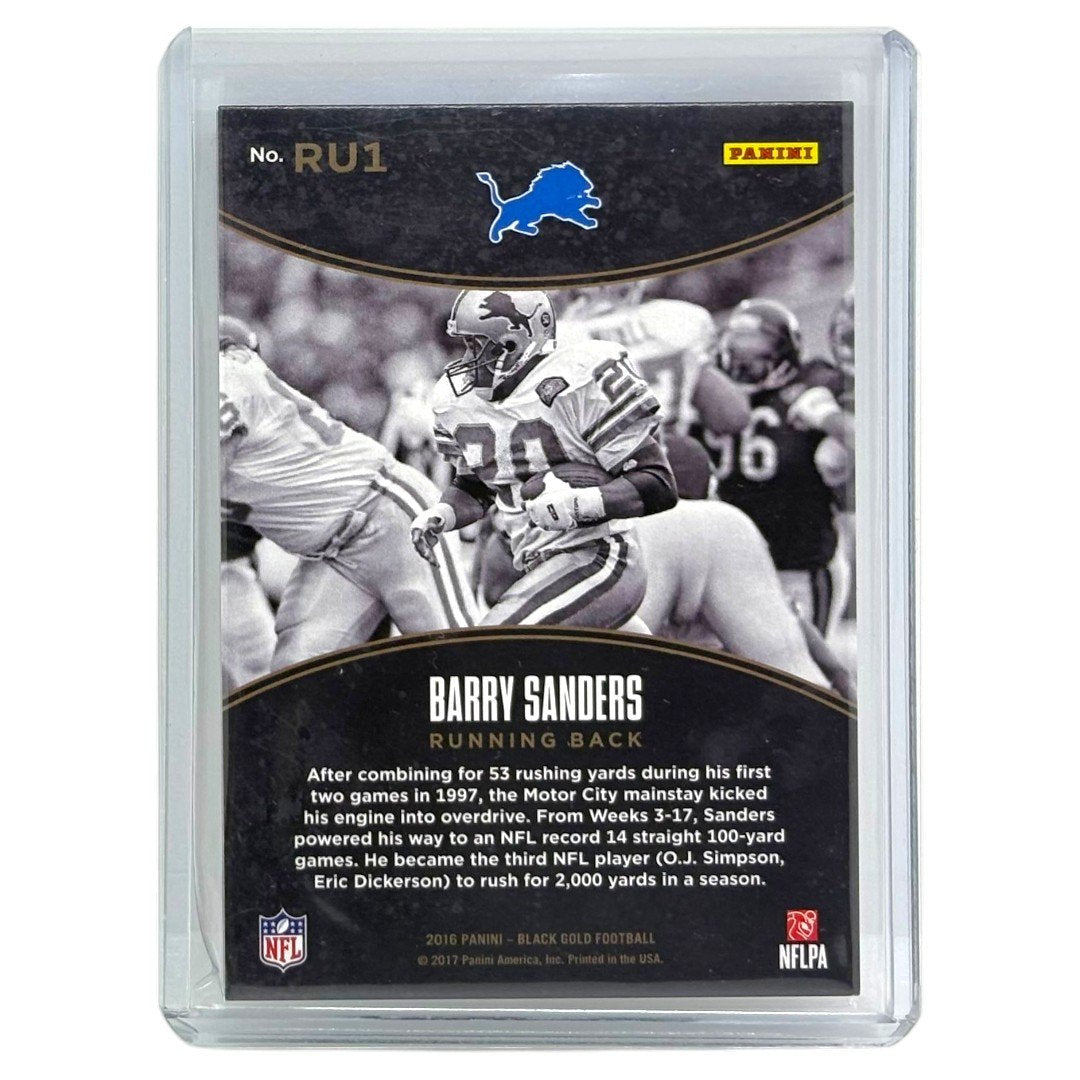 PANINI NFLカード BLACK GOLD BARRY SANDERS LIONS /100 #RU1 中古 IT1