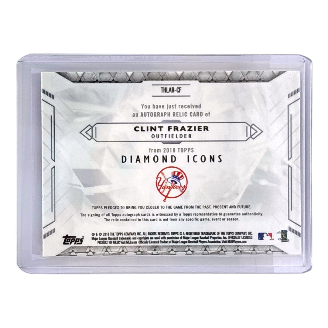 TOPPS MLBカード DIAMOND ICONS CLINT FRAZIER NEW YORK YANKEES /5 #THLAR-CF 中古 IT1