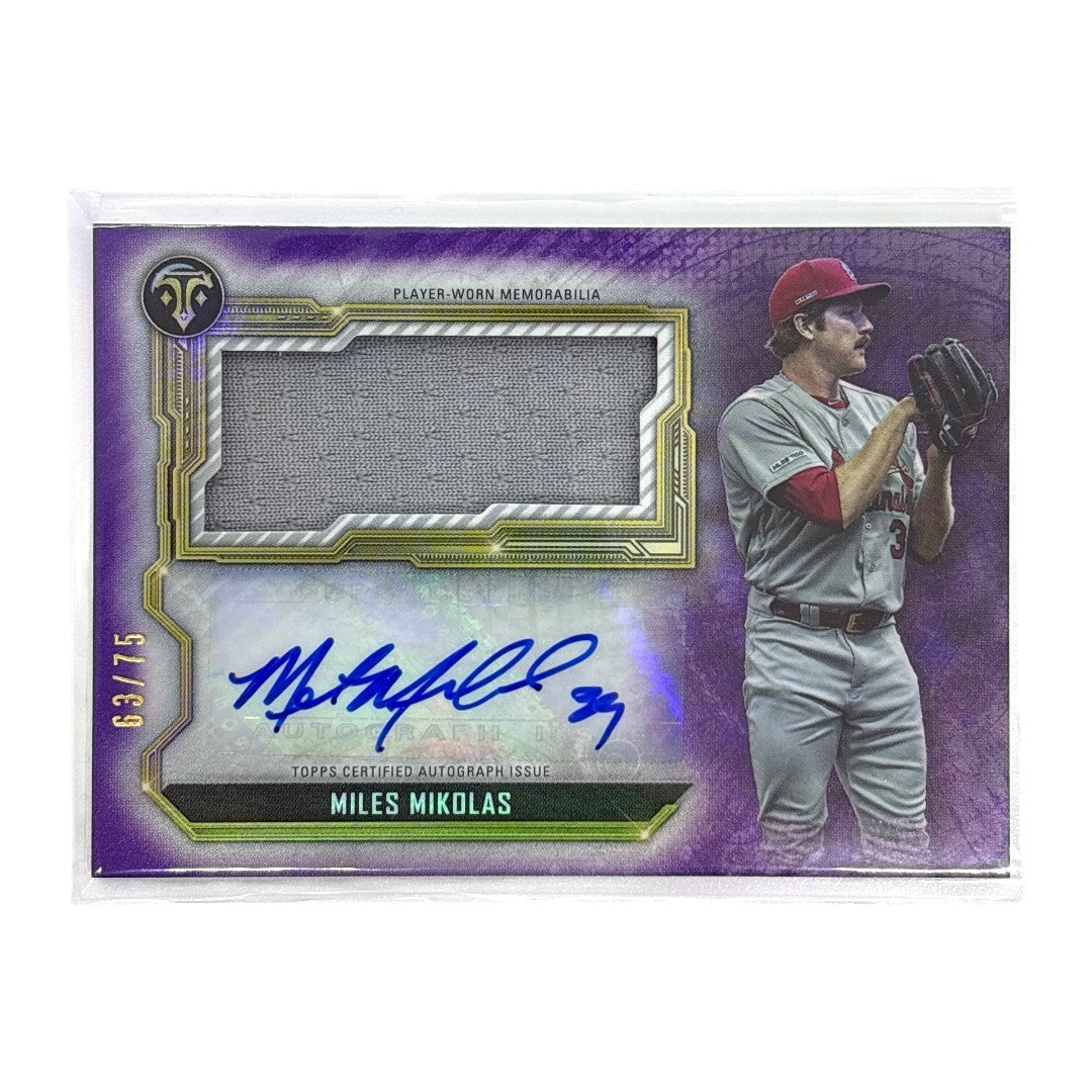 TOPPS MLBカード TRIPLE THREADS MILES MIKOLAS ST. LOUIS CARDINALS 63/75 #ASJR-MMI 中古 IT1