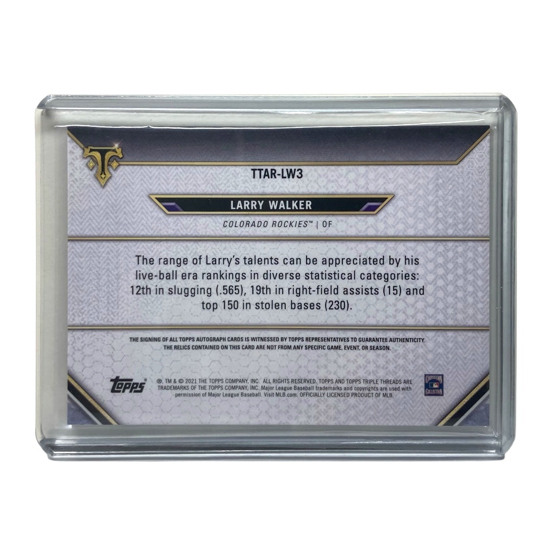TOPPS MLBカード TRIPLE THREADS LARRY WALKER ROCKIES 1/9 #TTAR-LW3 中古 IT2