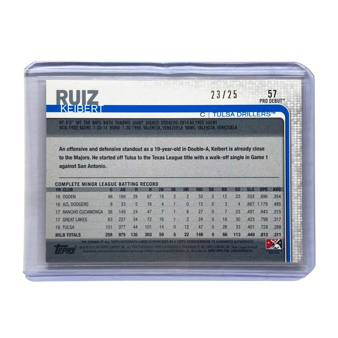 TOPPS MLBカード CERTIFIED KEIBERT RUIZ DRILLERS 23/25 #57 中古 IT2