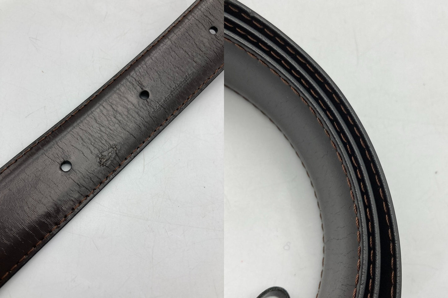 ALFRED DUNHILL ダンヒル バックル レザーベルト メンズ 中古 D4