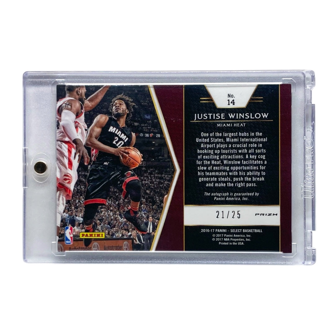 PANINI NBAカード SELECT PRIZM JUSTISE WINSLOW HEAT 21/25 #14 中古 IT2