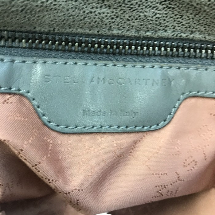 ステラマッカートニー ファラベラ フォールドオーバー トートバッグ レディース クラッチ ショルダー チェーン ノンレザー グレー 中古 T1