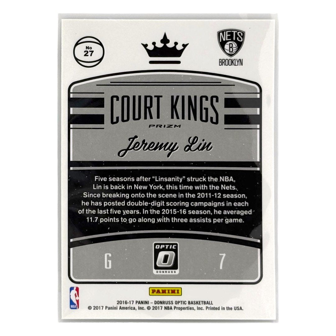PANINI NBAカード DONRUSS OPTIC PRIZM JEREMY LIN BROOKLYN NETS #27 中古 IT1