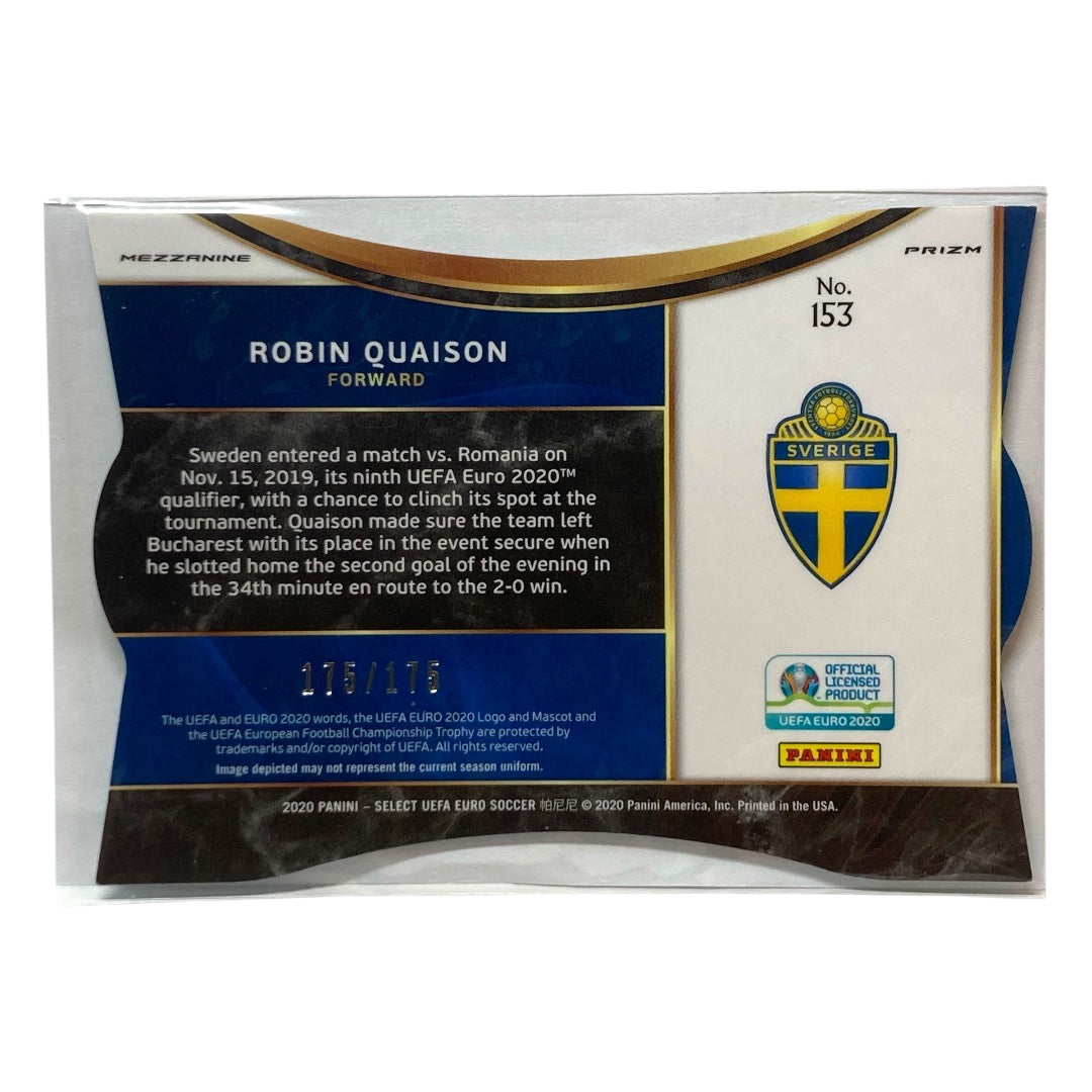 PANINI サッカーカード SELECT UEFA EURO PRIZM ROBIN QUAISON SVERIGE 175/175 #153 中古 IT2