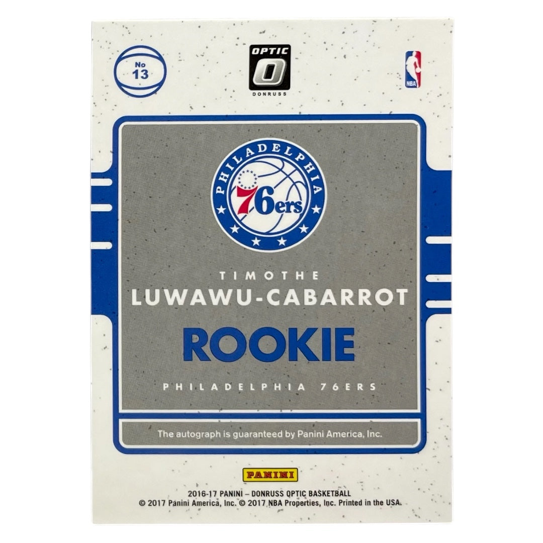 PANINI NBAカード DONRUSS TIMOTHE LUWAWU-CABARROT PHILADELPHIA 76ERS #13 中古 IT2