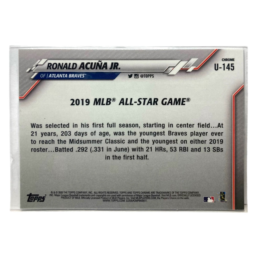 TOPPS MLBカード CHROME RONALD ACUNA JR. BRAVES #U-145 中古 IT2