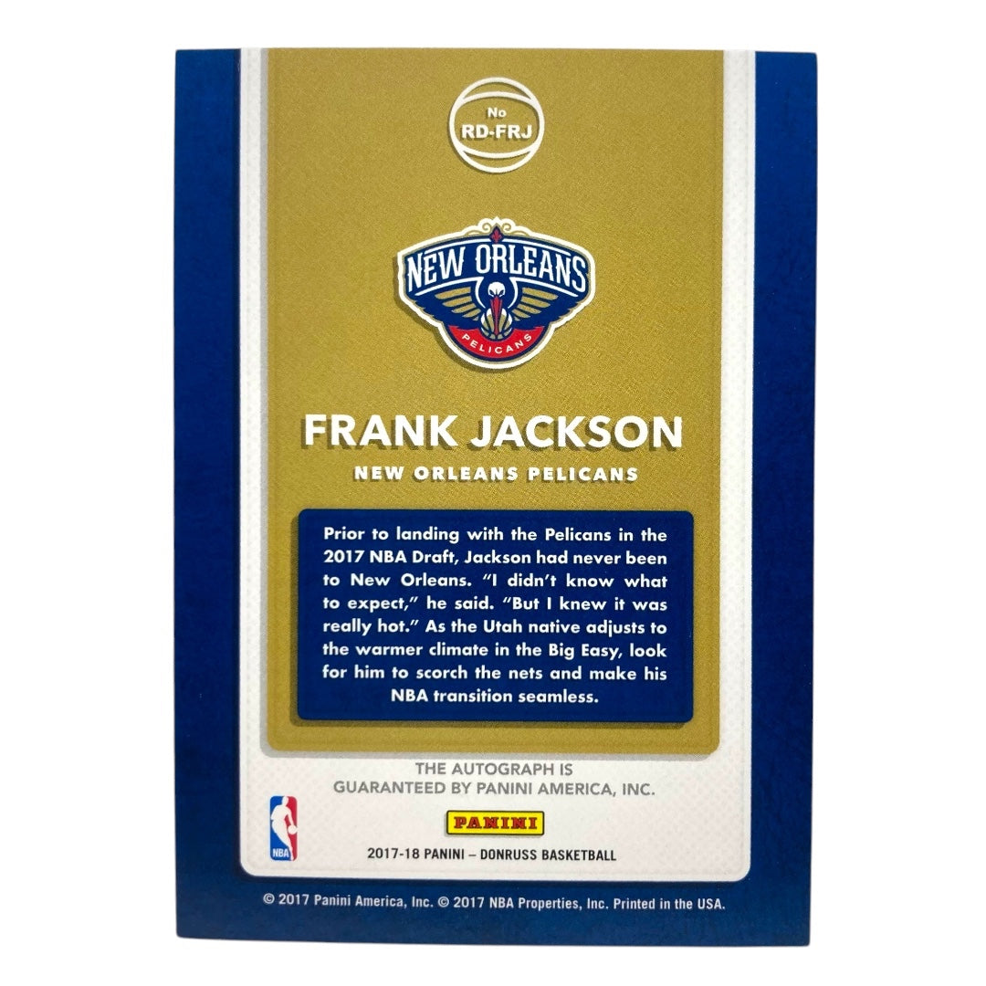 PANINI NBAカード DONRUSS FRANK JACKSON PELICANS 49/99 #RD-FRJ 中古 IT2
