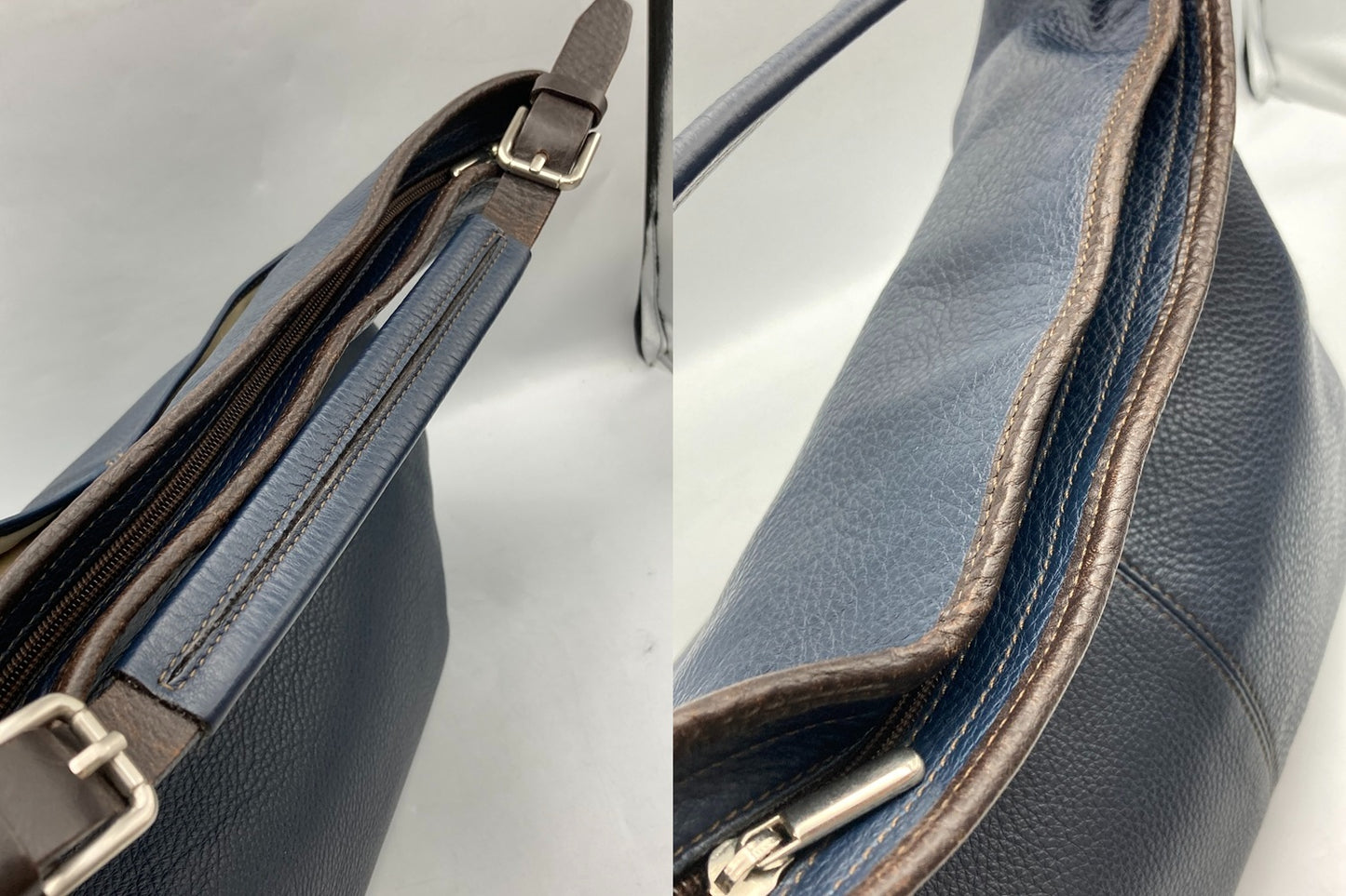 BURNEYS NEWYORK バーニーズニューヨーク レザー 2WAY ショルダーバッグ 中古 D4
