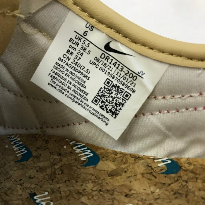 NIKE ナイキ CORTEZ SP UNION スニーカー レディース スウェード ローカット ユニオン コラボ セサミ/ピンク 24.0cm DR1413-200 中古 T1