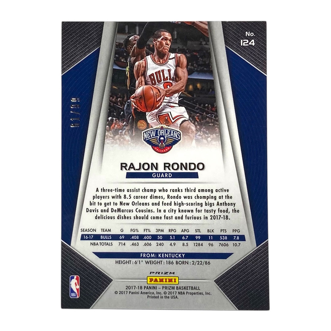 PANINI NBAカード PRIZM RAJON RONDO NEW ORLEANS PELICANS /99 #124 中古 IT2