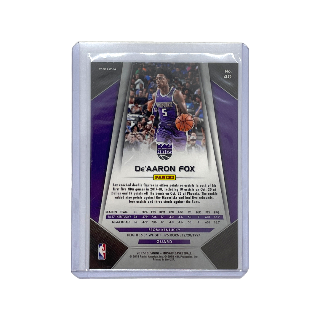 PANINI NBAカード MOSAIC PRIZM DE'AARON FOX #40 中古 IT1