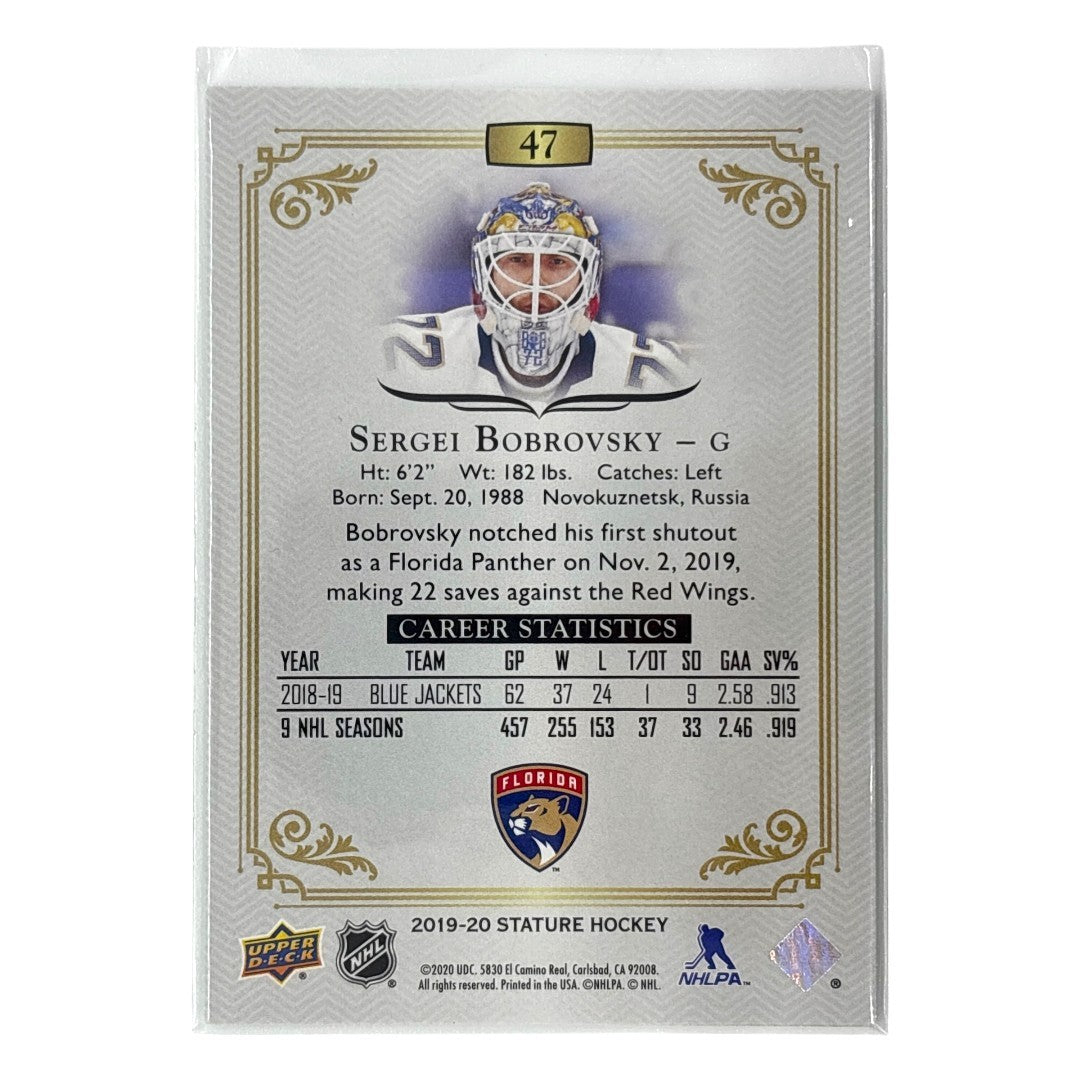 UPPER DECK NHLカード STATURE SERGEI BOBROVSKY PANTHERS 013/149 #47 中古 IT1