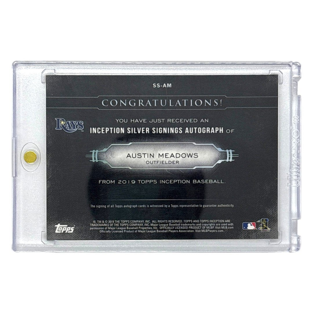 TOPPS MLBカード INCEPTION AUSTIN MEADOWS TAMPA BAY RAYS 1/1 #SS-AM 中古 IT1