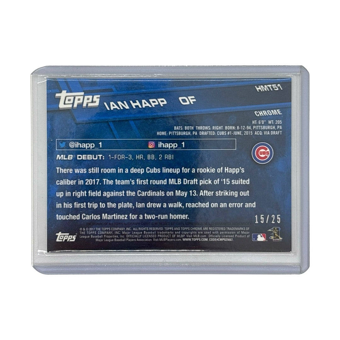 TOPPS MLBカード CHROME IAN HAPP CHICAGO CUBS 15/25 #HMT51 中古 IT1