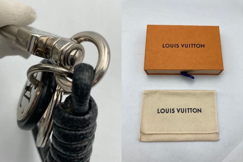 LOUIS VUITTON ルイヴィトン ダミエグラフィット ロープ キーホルダー キーリング M67224 中古 D4