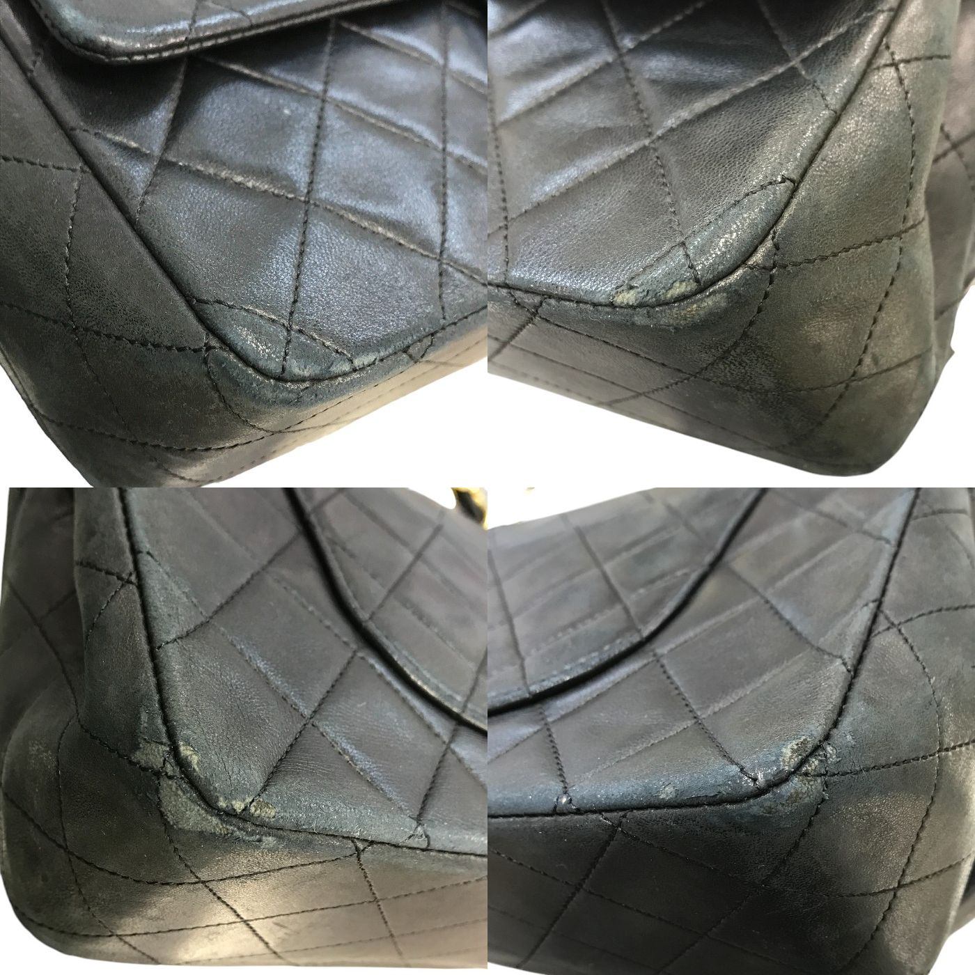 CHANEL シャネル マトラッセ25 ハンドバッグ レディース チェーン ゴールド金具 ヴィンテージ 80年代 ブラック 中古 T1