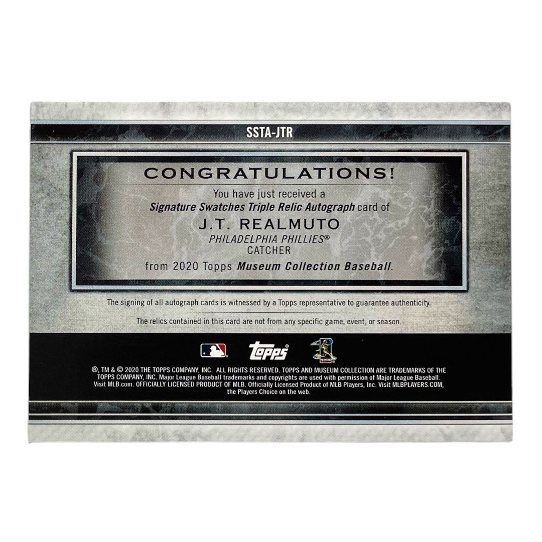TOPPS MLBカード MUSEUM COLLECTION J.T. REALMUTO PHILADELPHIA PHILLIES /199 #SSTA-JTR 中古 IT2