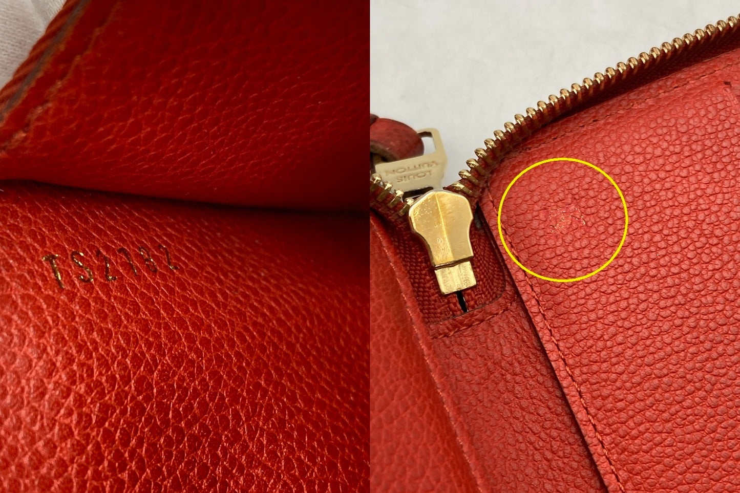 LOUIS VUITTON ルイヴィトン モノグラムアンプラント ポルトフォイユ スクレットロン オリアン M60297 中古 D4