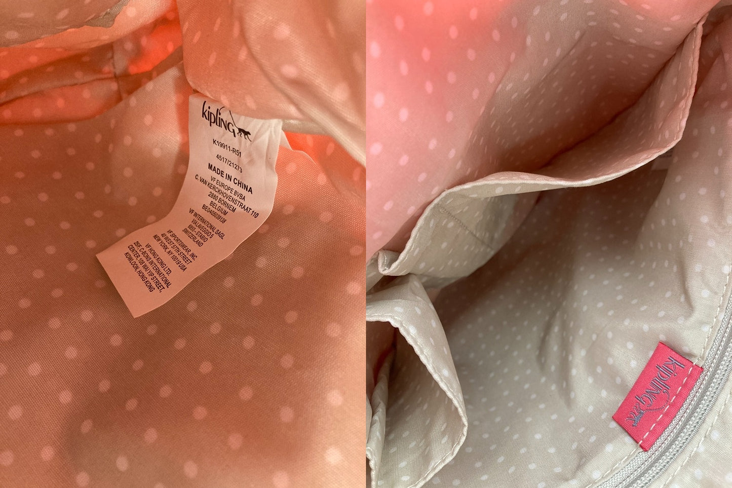 Kipling ARTO キプリング アルト ショルダーバッグ K19911-R51 シティピンク 中古 D4