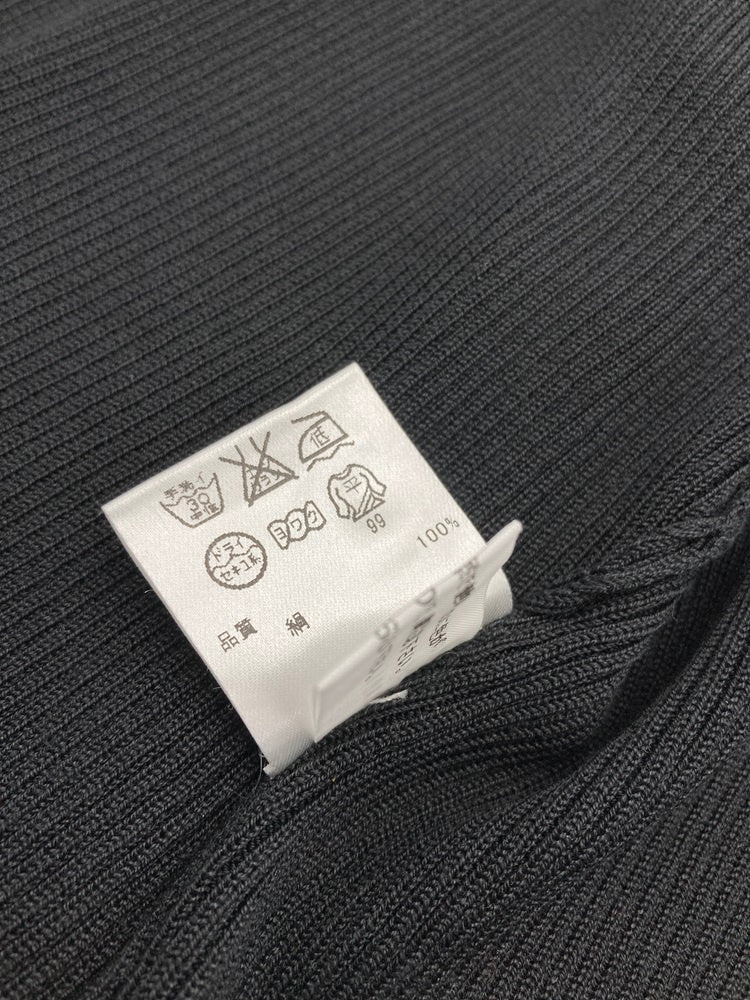 TOCCA トッカ シルク100% カーディガン 袖リボン ブラック サイズXS 中古 D4