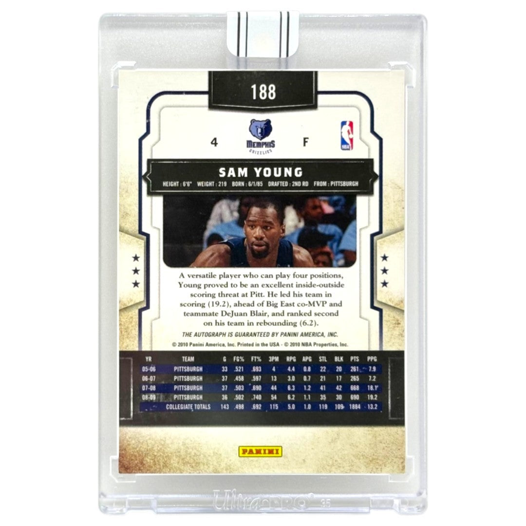 未開封品 PANINI NBAカード CLASSICS SAM YOUNG MEMPHIS GRIZZLIES /149 #188 中古 IT1