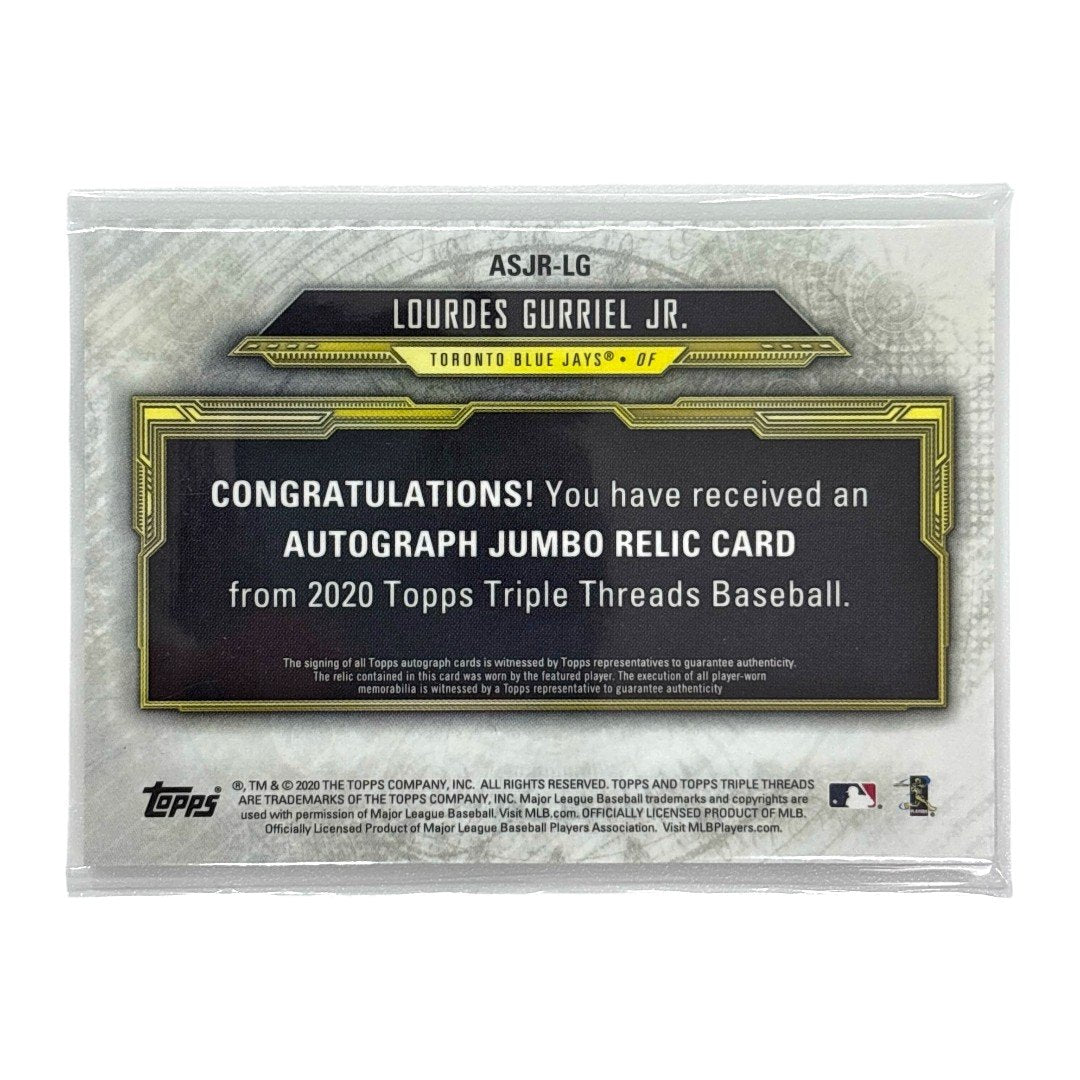 TOPPS MLBカード TRIPLE THREADS LOURDES GURRIEL JR. TORONTO BLUE JAYS 03/75 #ASJR-LG 中古 IT1