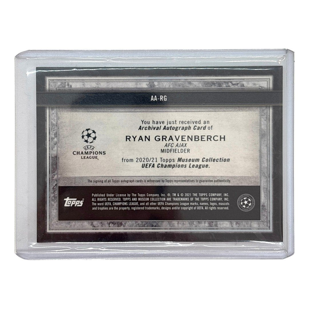 TOPPS サッカーカード MUSEUM COLLECTION RYAN GRAVENBERCH AJAX 93/99 #AA-RG 中古 IT1