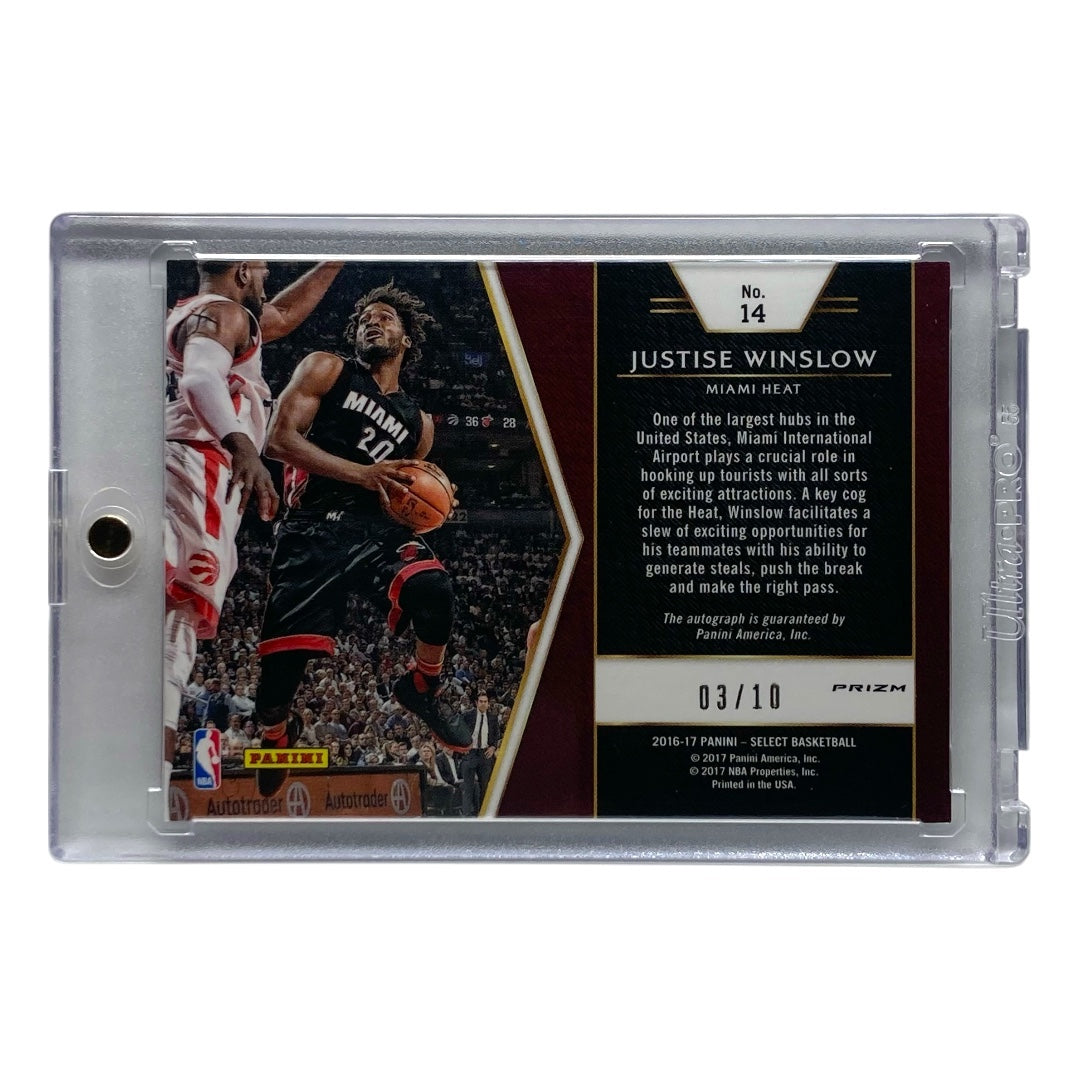 PANINI NBAカード SELECT PRIZM JUSTISE WINSLOW HEAT 03/10 #14 中古 IT2