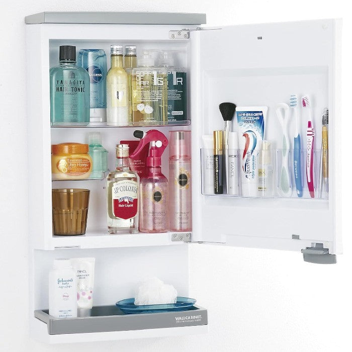 未開封品 東プレ TOPLA 洗面化粧台 ウォールキャビネット 32.2×66.5cm TW-T55L 照明器具付 中古 a1