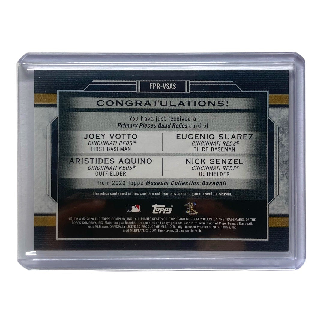 TOPPS MLBカード MUSEUM COLLECTION JOEY VOTTO EUGENIO SUAREZ ARISTIDES AQUINO NICK SENZEL REDS 59/99 #FPR-VSAS 中古 IT2