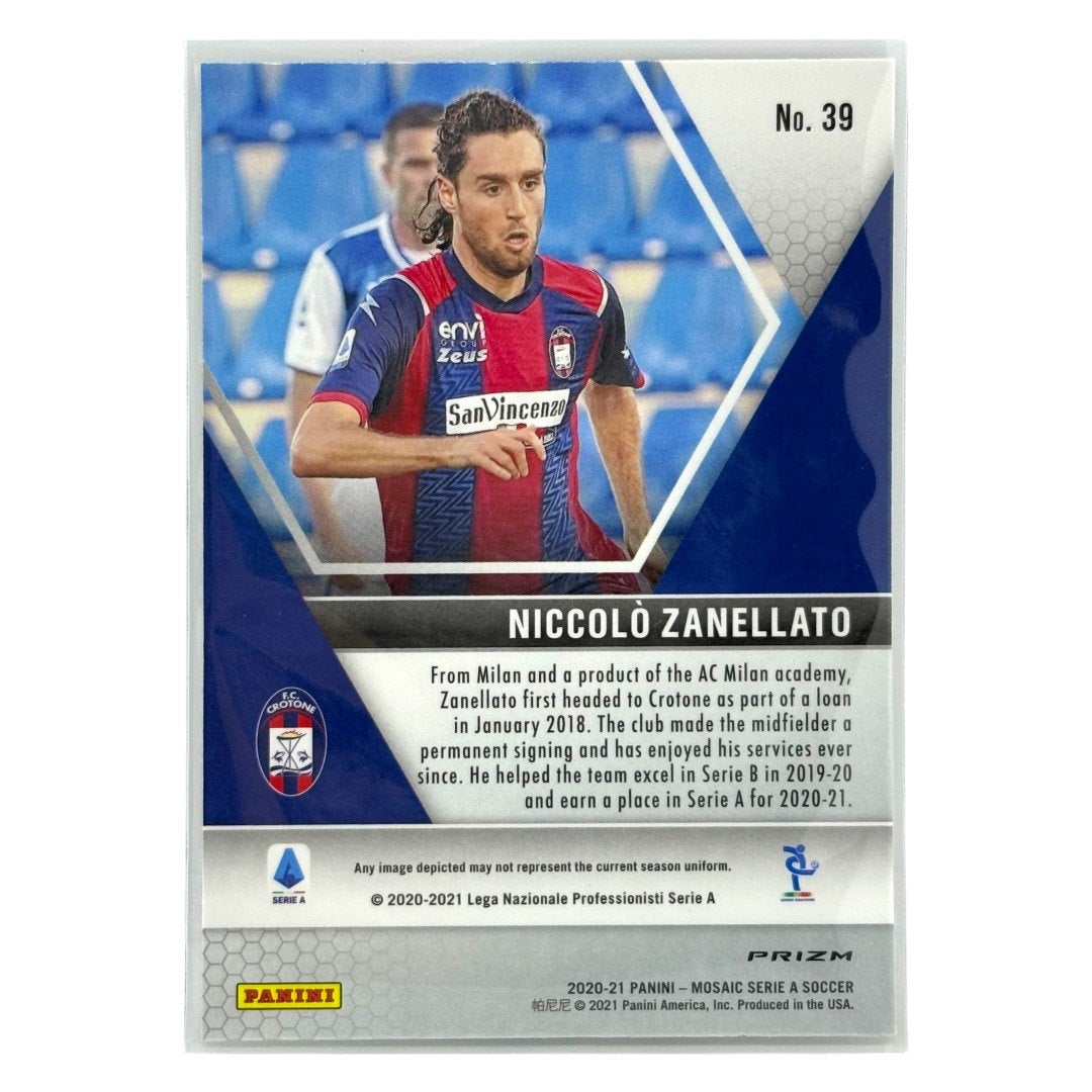 PANINI サッカーカード MOSAIC SERIE A PRIZM NICCOLO ZANELLATO CROTONE #39 中古 IT1
