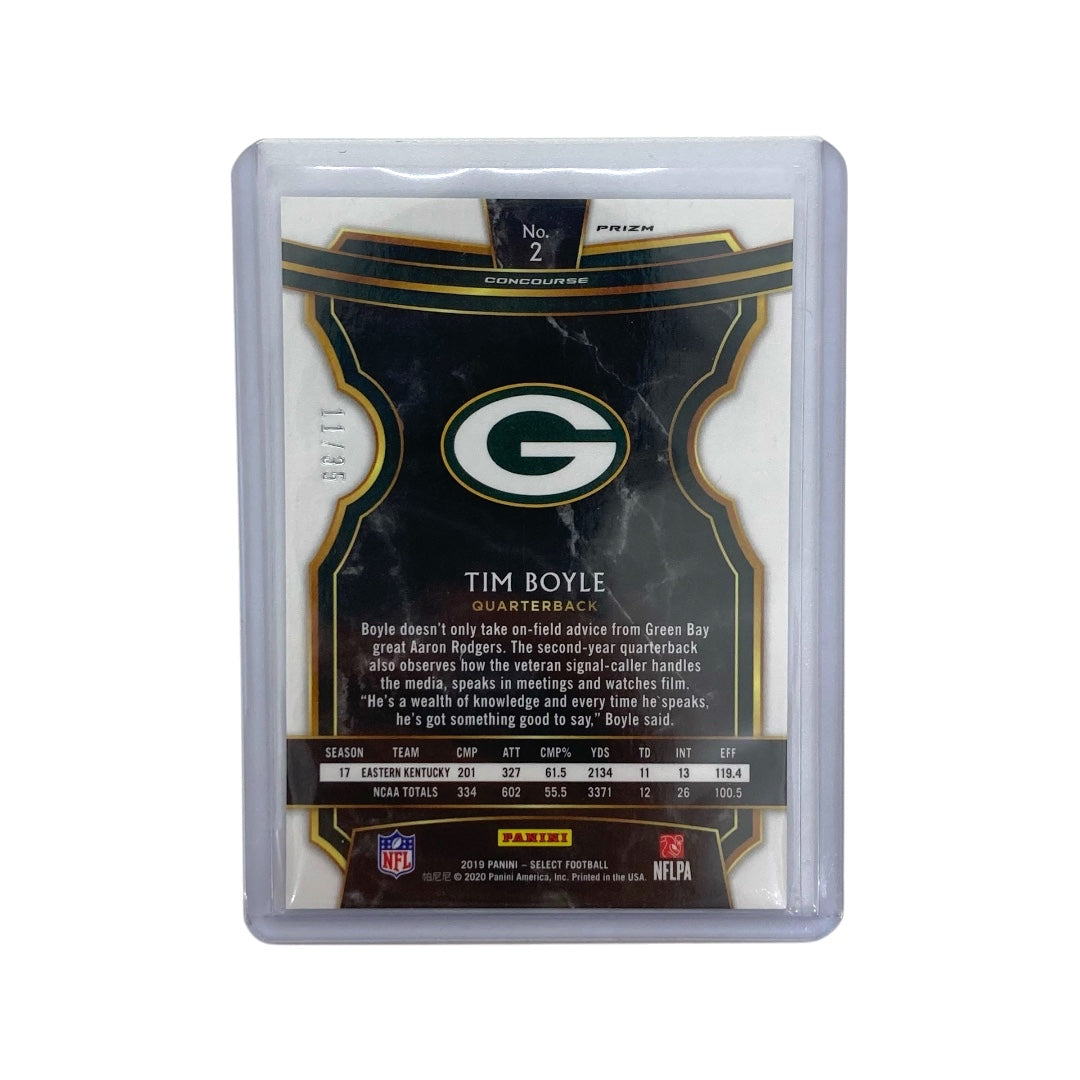 PANINI NFLカード SELECT PRIZM TIM BOYLE GREEN BAY PACKERS 11/35 #2 中古 IT1