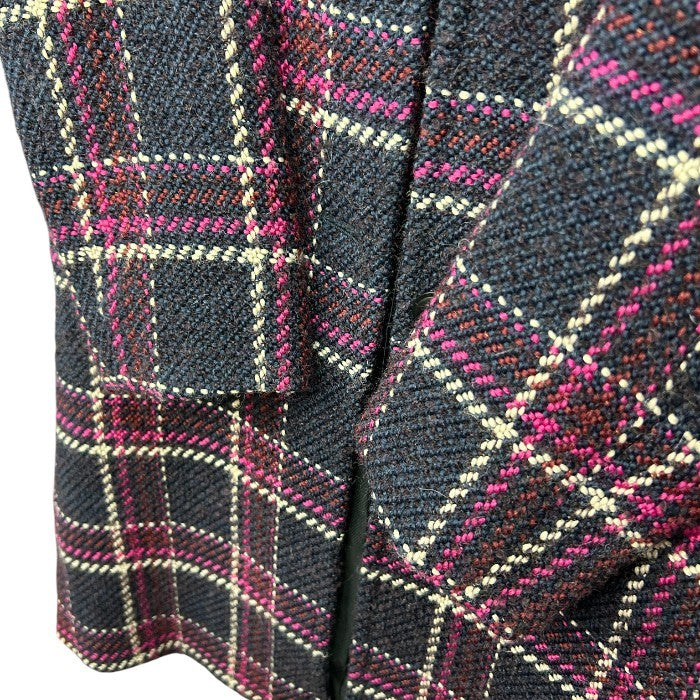 MaxMara STUDIO マックスマーラ スタジオ コート 38 アウター ロング レディース チェック柄 中古 W4