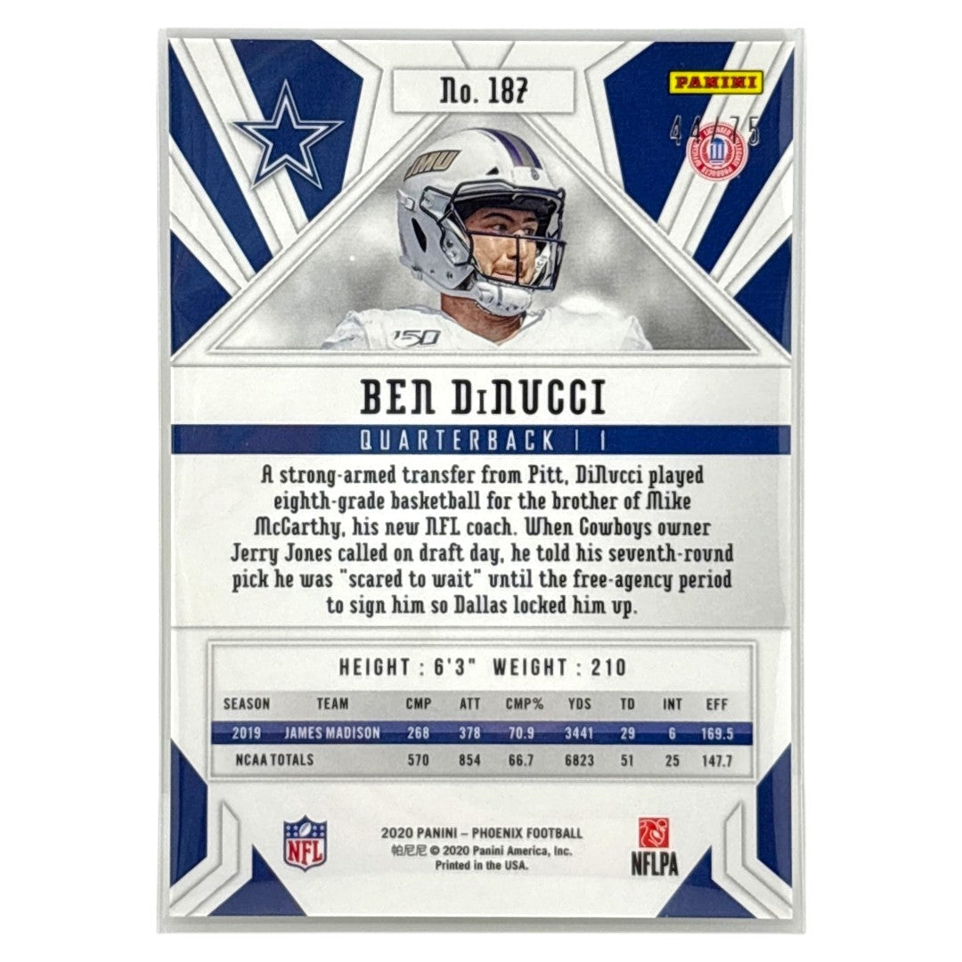 PANINI NFLカード PHOENIX BEN DINUCCI DALLAS COWBOYS /75 #187 中古 IT1