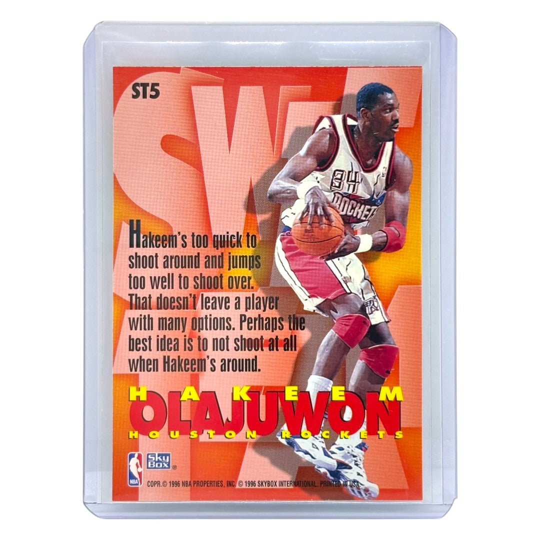 SKYBOX NBAカード Z FORCE HAKEEM OLAJUWON HOUSTON ROCKETS #ST5 中古 IT1
