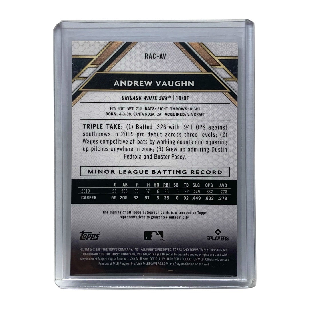 TOPPS MLBカード CHROME ANDREW VAUGHN WHITE SOX 038/199 #RAC-AV 中古 IT2