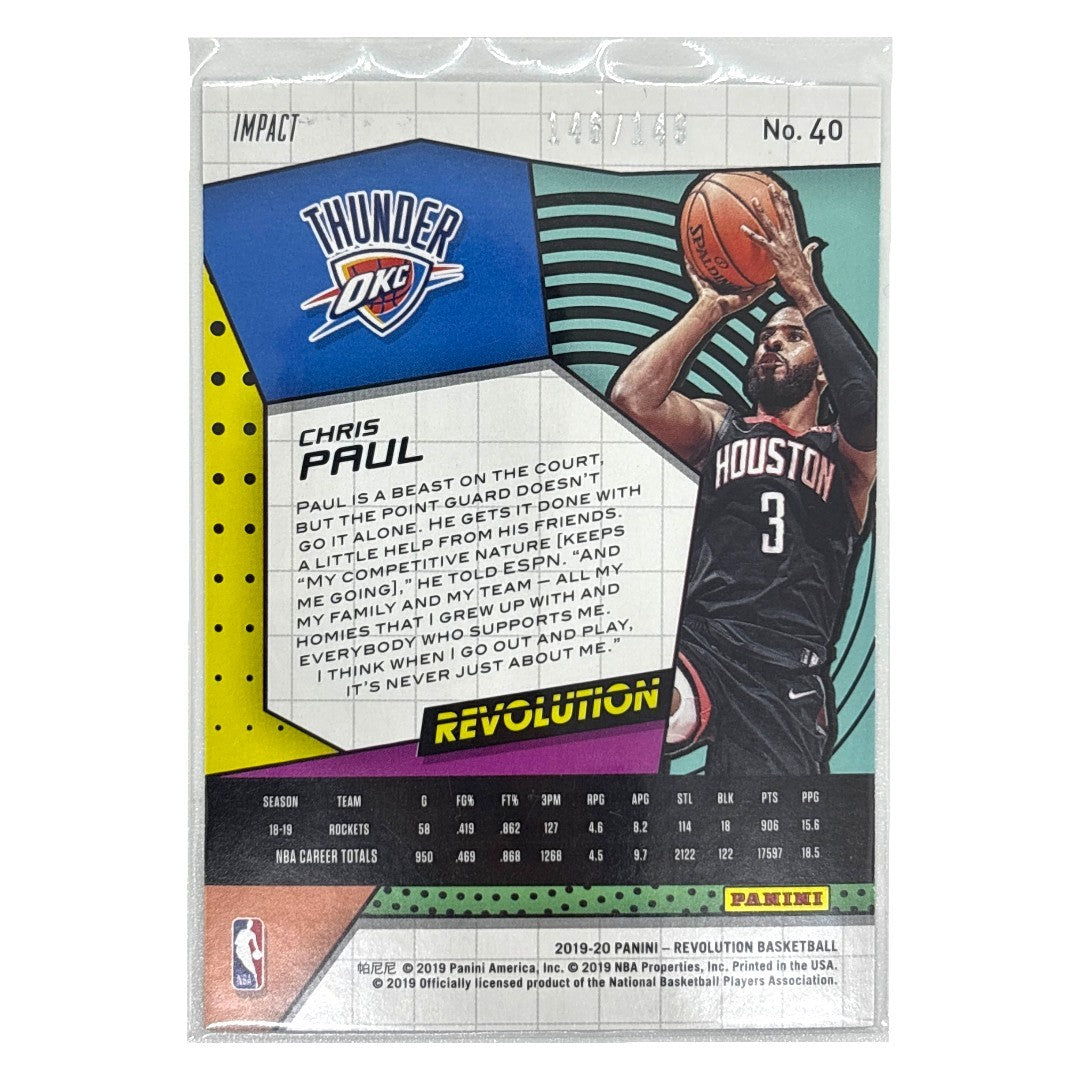 PANINI NBAカード REVOLUTION CHRIS PAUL OKLAHOMA CITY THUNDER /149 #40 中古 IT1