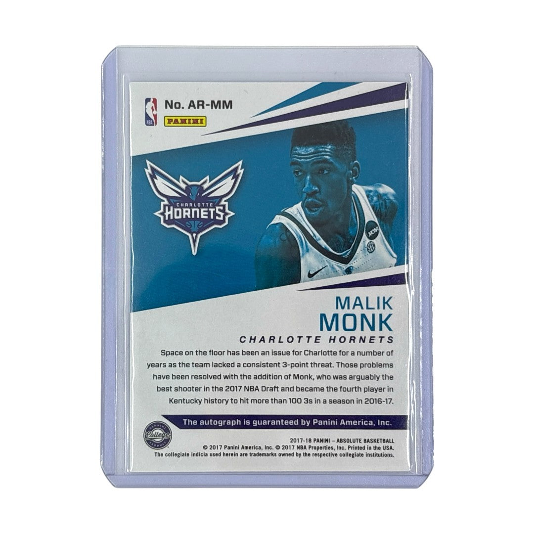 PANINI NBAカード ABSOLUTE MALIK MONK CHARLOTTE HORNETS 61/99 #AR-MM 中古 IT1