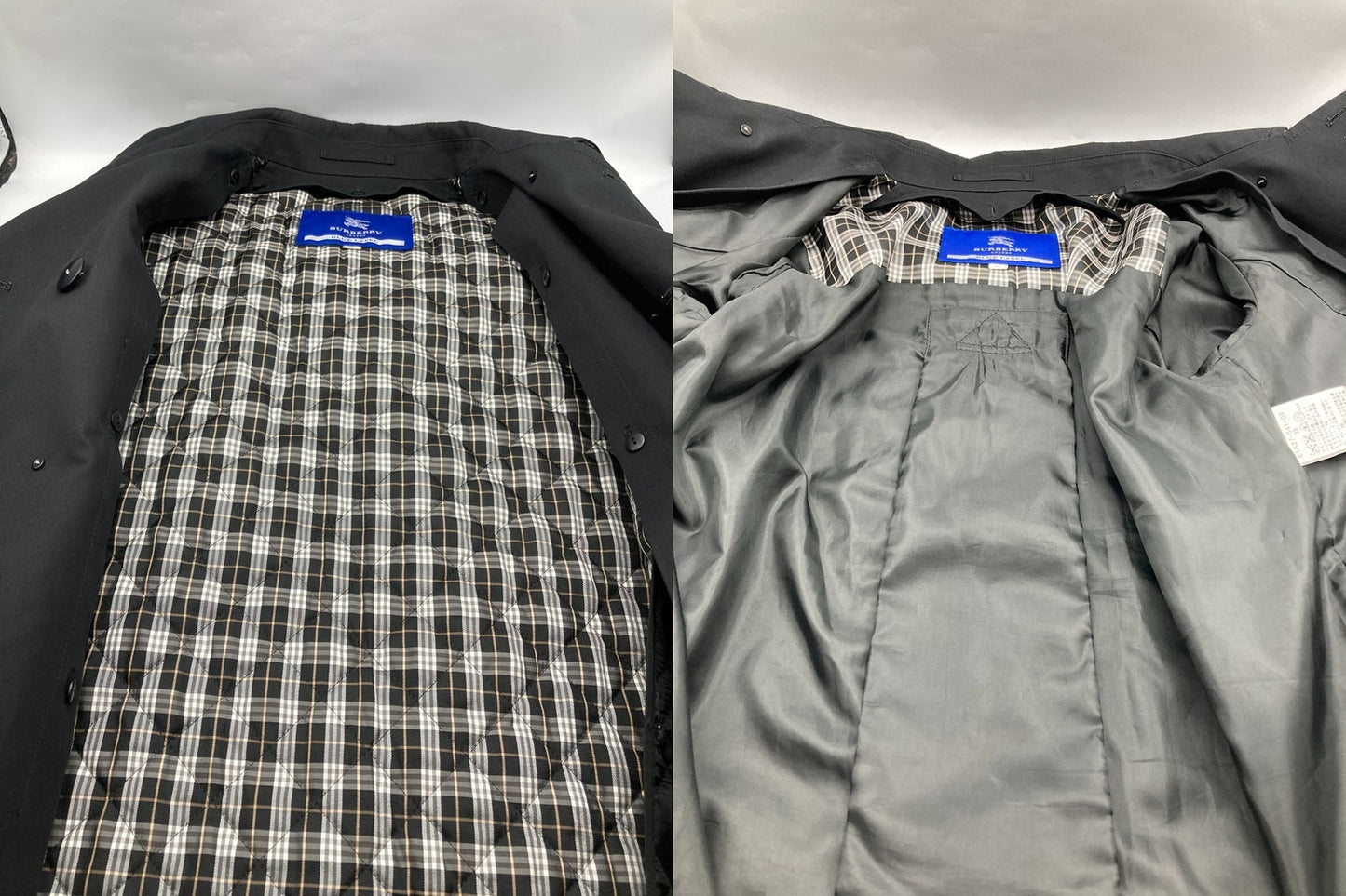 BURBERRY LONDON BLUE LABEL バーバリー ロンドン ブルーレーベル ショート丈 ダブルブレストコート サイズ38 中古 D4