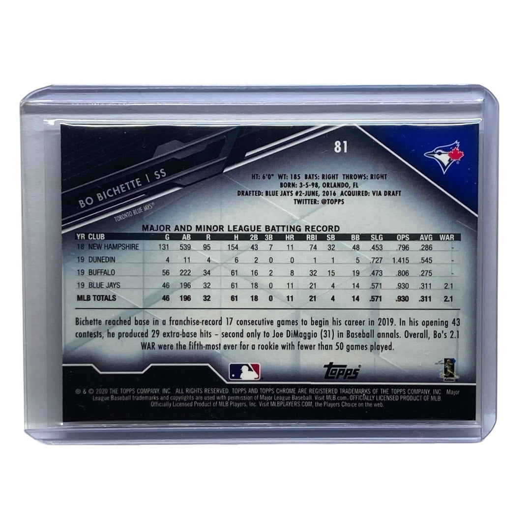TOPPS MLBカード CHROME BO BICHETTE BLUE JAYS #81 中古 IT2