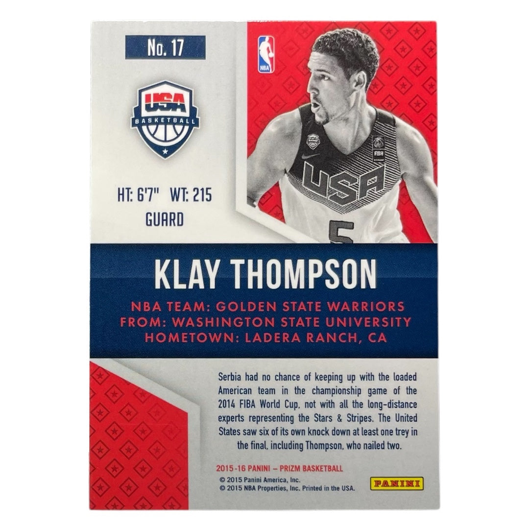 PANINI NBAカード PRIZM KLAY THOMPSON WARRIORS #17 中古 IT2