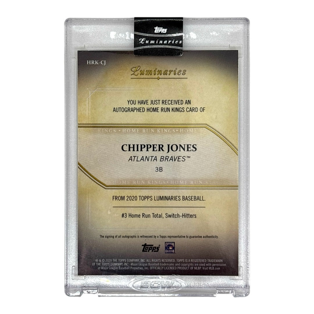未開封品 TOPPS MLBカード LUMINARIES CHIPPER JONES ATLANTA BRAVES 06/15 #HRK-CJ 中古 IT1
