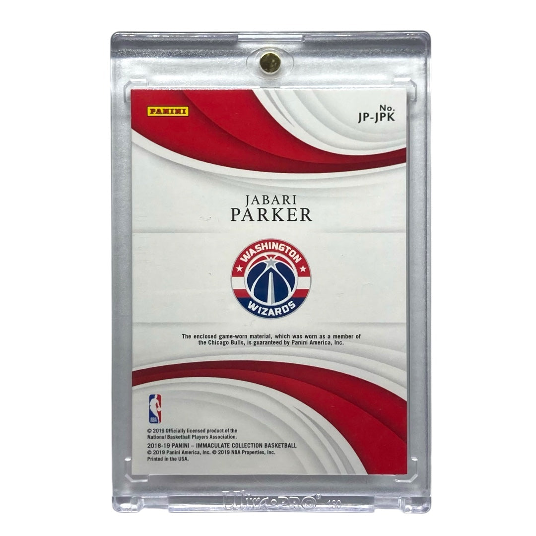 PANINI NBAカード IMMACULATE COLLECTION JABARI PARKER WIZARDS 1/5 #JP-JPK 中古 IT2
